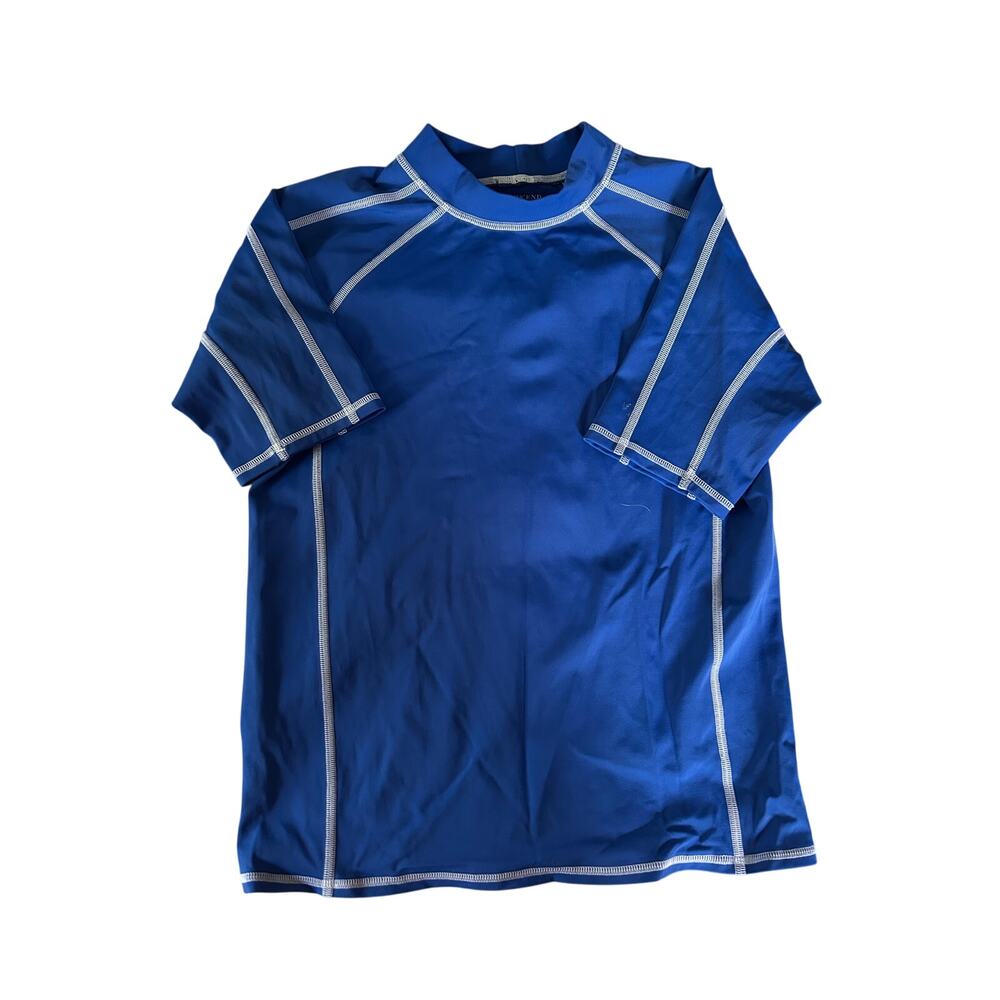 Lands End blue Rashguard size 10-12